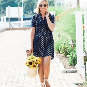 Cupcakes And Cashmere Navy Bardot Dress